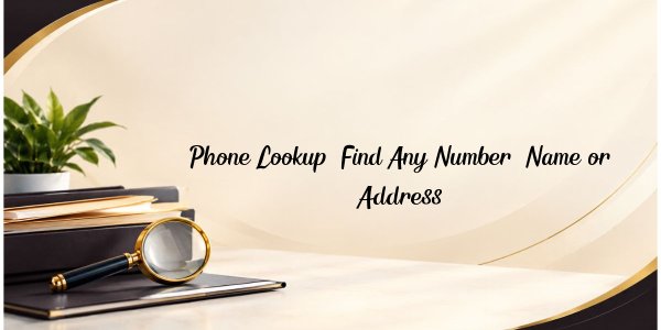 Phone Lookup: Find Any Number, Name or Address