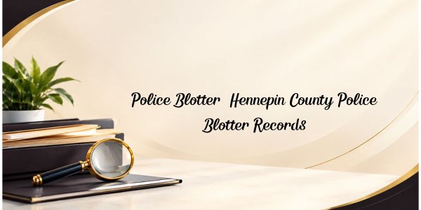 Police Blotter: Hennepin County Police Blotter Records